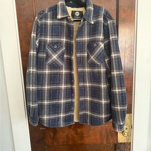 Blue Plaid Men's Jacket